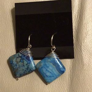 Handmade silver plated earrings